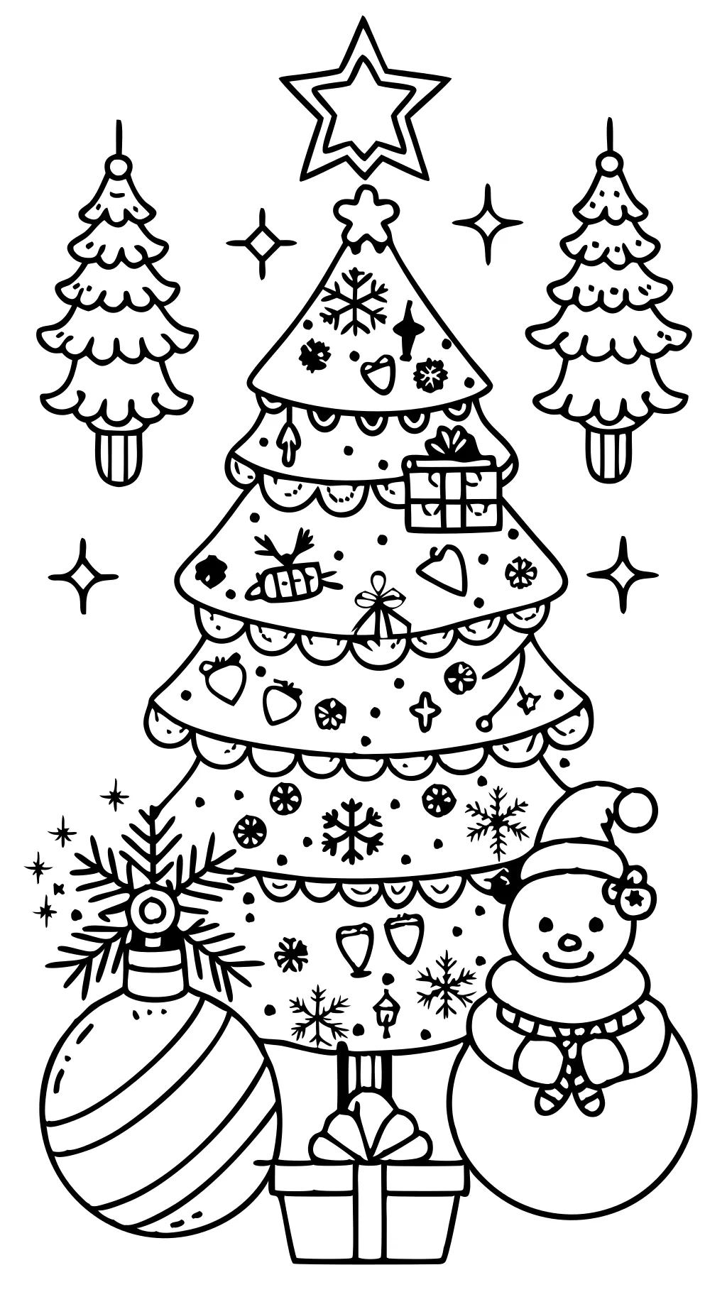 adult coloring christmas pages